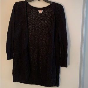 mossimo black cardigan
